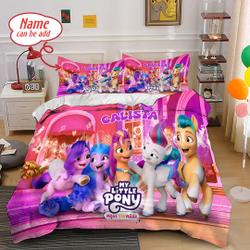 Custom My Little Pony Bedding Set, My Little Pony Duvet CoverGift For Your Girlfriend Boyfriend Gift For Love Gift For Friend Best Valentine Present Holiday Gift