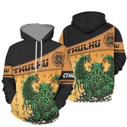 Custom Personalized Cthulhu Spelling Pattern 3D Hoodie