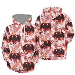 Custom Personalized Floral Cthulhu Pattern 3D Hoodie