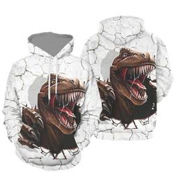 Custom Personalized Breaking Dinosaur 3D Hoodie