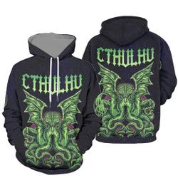 Custom Personalized Cthulhu Pattern 3D Hoodie