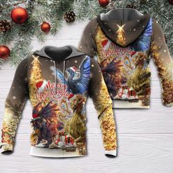 Christmas Dragon Merry Xmas Stronger 3D Hoodie
