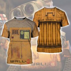 Wall E 3D Full Over Print Hoodie, Wall E Eve Halloween Cosplay 3D Shirt Meaningful Gift For Family Gift For Boyfriend Valentine Gift