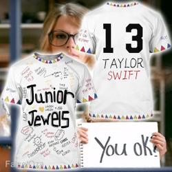 Junior Jewels Shirt, Custom Name and Number Taylor Shirt, You Belong With Me Meaningful Gift For Family Gift For Boyfriend Valentine Gift