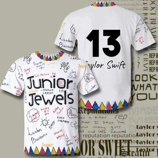 Junior Jewels Shirt, Custom Name and Number Taylor Shirt, You Belong With Me Meaningful Gift For Family Gift For Boyfriend Valentine Gift