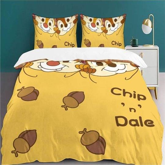 Chip 'n' Dale Park Life Pillow Cover Duvet Cover Bedding Set Gift For Your Girlfriend Boyfriend Gift For Love Gift For Friend Best Valentine Present Holiday Gift