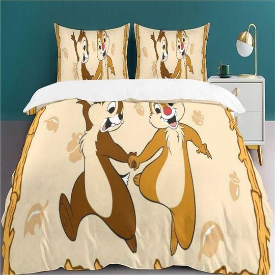 Chip 'n' Dale Park Life Pillow Cover Duvet Cover Bedding Set Gift For Your Girlfriend Boyfriend Gift For Love Gift For Friend Best Valentine Present Holiday Gift
