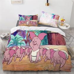 Disney Piglet Printing Three Piece Bedding Set Gift For Your Girlfriend Boyfriend Gift For Love Gift For Friend Best Valentine Present Holiday Gift