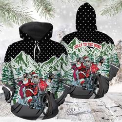 Santa Cool Christmas 3D Hoodie, Christmas Hoodie, Santa Lover Gift