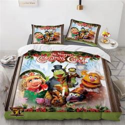 Muppet Christmas Carol Three Piece Bedding Set Gift For Your Girlfriend Boyfriend Gift For Love Gift For Friend Best Valentine Present Holiday Gift