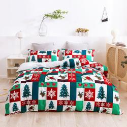 3D Christmas Duvet Covers Set, Pine TreeBedding Set Gift For Your Girlfriend Boyfriend Gift For Love Gift For Friend Best Valentine Present Holiday Gift