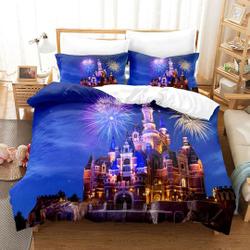 Night Scene Magic Castle Bedding Set Gift For Your Girlfriend Boyfriend Gift For Love Gift For Friend Best Valentine Present Holiday Gift