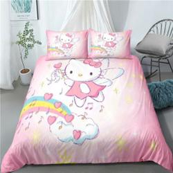 Hello Kitty Angle Doona Bedding Set Gift For Your Girlfriend Boyfriend Gift For Love Gift For Friend Best Valentine Present Holiday Gift
