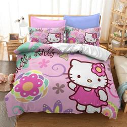 Pink Hello Kitty Bedding Set Gift For Your Girlfriend Boyfriend Gift For Love Gift For Friend Best Valentine Present Holiday Gift