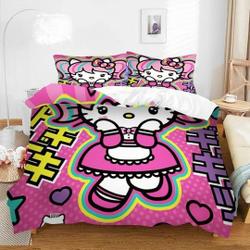 Hello Kitty Decor Bedding Set Gift For Your Girlfriend Boyfriend Gift For Love Gift For Friend Best Valentine Present Holiday Gift
