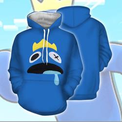 Rainbow Friends Character Halloween Costumes 3D Hoodie, Christmas Costumes