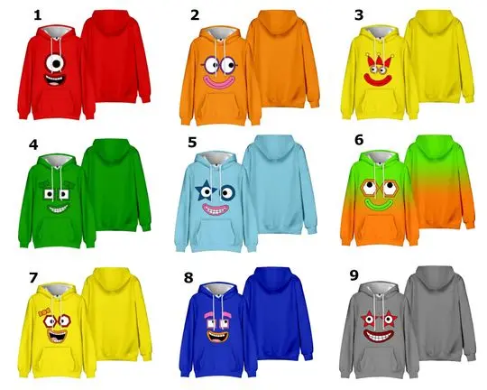 Number Blocks Costume Hoodie, Number Blocks Characters Cute Christmas Costumes