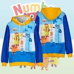 Number Blocks3D Hoodie, Number Blocks Characters Christmas Costumes