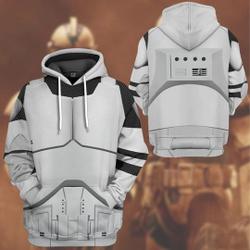 Phase 1 Clone Trooper 3D All Over Print Hoodie, Star Wars Costume Christmas Cosplay 3D Hoodie
