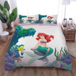 Disney Ariel The Little Mermaid Bedding Set Gift For Your Girlfriend Boyfriend Gift For Love Gift For Friend Best Valentine Present Holiday Gift