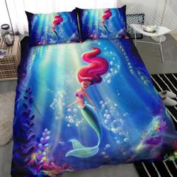 Disney Ariel The Little Mermaid Bedding Set Gift For Your Girlfriend Boyfriend Gift For Love Gift For Friend Best Valentine Present Holiday Gift