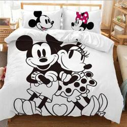 Disney Mickey and Minnie Bedding Set Gift For Your Girlfriend Boyfriend Gift For Love Gift For Friend Best Valentine Present Holiday Gift