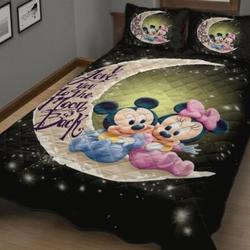 Disney Mickey and Minnie Bedding Set Gift For Your Girlfriend Boyfriend Gift For Love Gift For Friend Best Valentine Present Holiday Gift