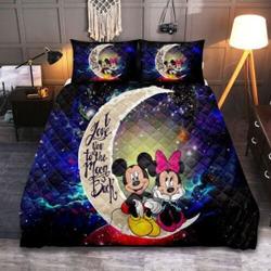 Disney Mickey and Minnie Bedding Set Gift For Your Girlfriend Boyfriend Gift For Love Gift For Friend Best Valentine Present Holiday Gift