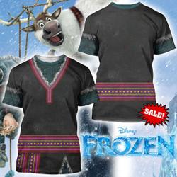 Kristoff Prince Character Cosplay 3D Tshirt Meaningful Gift For Family Gift For Boyfriend Valentine Gift