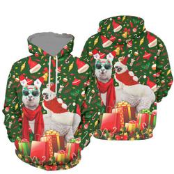 Christmas Llama 3D Hoodie