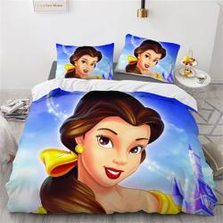 Disney Bella Printing  Set Quilt Cover Pillow Cover Bedding Set GiftGift For Your Girlfriend Boyfriend Gift For Love Gift For Friend Best Valentine Present Holiday Gift