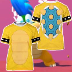 Larry Koopa Halloween 3D Costume For Group T shirt, Yellow Turtle Game Matching Family Meaningful Gift For Family Gift For Boyfriend Valentine Gift