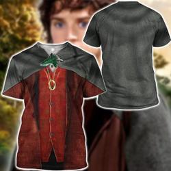 Frodo Baggins Lord Of The Rings Cosplay Hoodie, Lord Of The Rings 3D Shirt Meaningful Gift For Family Gift For Boyfriend Valentine Gift