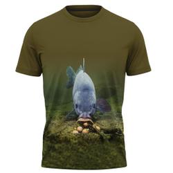 Funny Fishing Men's Short Sleeve Carp Fishing 3D Shirt Meaningful Gift For Family Gift For Boyfriend Valentine Gift