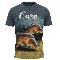 Funny Fishing Men's Short Sleeve Carp Fishing 3D Shirt Meaningful Gift For Family Gift For Boyfriend Valentine Gift