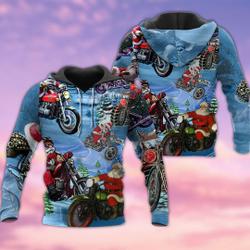 Christmas Driving With Santa Claus 3D Hoodie, Cute Dragon, Christmas Dragon 3D Hoodie