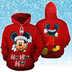 Disney Mickey Hoodie, Ho Ho Ho Mickey Christmas Hoodie, Disney Christmas