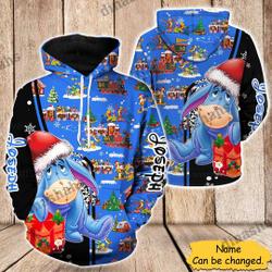 Christmas Eeyore Hoodie, Winnie The Pooh, Eeyore Cute Hoodie