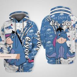 Christmas Eeyore Hoodie, Winnie The Pooh 3D Hoodie