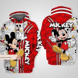 Christmas Mickey Hoodie, Disney Mickey Unisex Hoodie