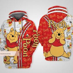 Christmas Winnie The Pooh Hoodie, Pooh Honey 3D Hoodies
