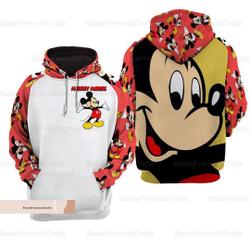 Christmas Disney Mickey 3D Hoodies, Mickey Mouse Hoodie