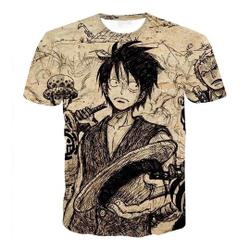 One Piece Monkey D Luffy 3D T-Shirt Meaningful Gift For Family Gift For Boyfriend Valentine Gift