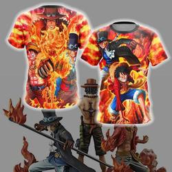 One Piece - Luffy, Sabo, Ace 3D T-Shirt Meaningful Gift For Family Gift For Boyfriend Valentine Gift