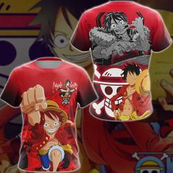 One Piece Monkey D. Luffy Anime Manga 3D T-Shirt Meaningful Gift For Family Gift For Boyfriend Valentine Gift
