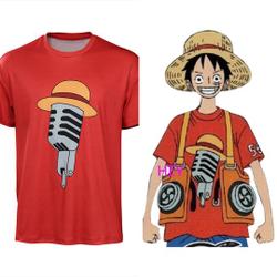 Cosplay Movie One Piece ���Red Luffy Cosplay 3D T-Shirt Meaningful Gift For Family Gift For Boyfriend Valentine Gift