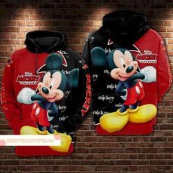 Christmas Mickey Hoodie, Disney Mickey 3D Hoodie