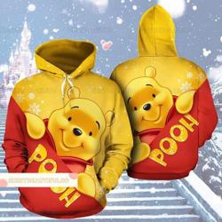 Christmas Winnie The Pooh Hoodie, Winnie The Pooh Hoodie
