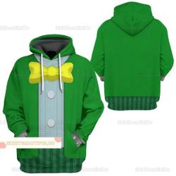 Christmas Super Mario Hoodie, Super Mario Cosplay Hoodie