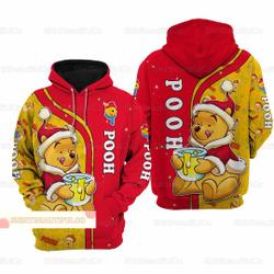 Christmas Winnie The Pooh Hoodie, Winnie The Pooh Hoodie
